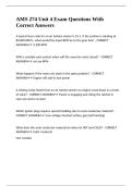 AMS 274 Unit 4 Exam Questions With Correct Answers
