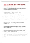 AMS 274 Turbines Final Exam Questions With Correct Answers&period;