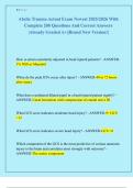 Absite Trauma Actual Exam Newest 2025&sol;2026 With  Complete 200 Questions And Correct Answers  &vert;Already Graded A&plus;&vert;&vert;Brand New Version&excl;&vert;