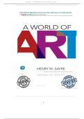 Test bank complete&lowbar; A world of art 9th edition&comma; &lpar;2022&rpar; by henry m&period; Sayre all chapters 1-27&vert; 4 units&vert; latest version with verified answers&vert; rated a&plus;