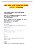 3DS MAX CERTIFICATION EXAM LATEST UPDATED