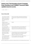 Dante Level 1 Test Questions Exam&vert; Complete Exam Questions and CORRECT Answers&vert; &lpar;2025 update&rpar; Assured success