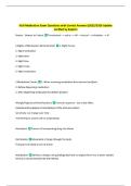 NLN EXAMS WITH CORRECT ANSWERS