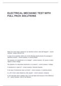 ELECTRICAL MECHANIC TEST WITH FULL PACK SOLUTIONS