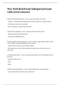 NY Real Estate State Exam &lpar;Mult Choice&rpar; exam with correct answers&period;&period;&period;