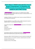 NU673 Midterm PMHNP 2025-2026 Most Recent Version Comprehensive 115 Questions and Verified Answers Accurate Solutions Already Graded A&plus; Get it 100&percnt; Correct