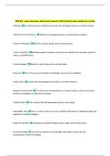 NUR 215 - Exam Questions with Correct Answers 100&percnt; Solved&vert; Latest Update &lpar;A&plus; Grade&rpar; 