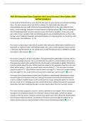 NUR 335 Assessment Exam Questions with Correct Answers&vert; New Update 100&percnt;  Verified &lpar;Grade A&plus;&rpar;