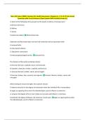 Nurs 335 Exam 4 &lpar;WKU&comma; Nursing 335&comma; Health Assessment&comma; Chapters 6&comma; 7&comma; 21&comma; & 22 from Jarvis&rpar;  Questions with Correct Answers&vert; New Update 100&percnt; Verified &lpar;Grade A&plus;&rpar; 