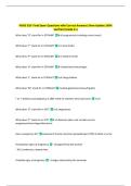 NURS 335- Final Exam Questions with Correct Answers&vert; New Update 100&percnt;  Verified &lpar;Grade A&plus;&rpar; 