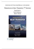 Principles of Heat Transfer &ndash; Solutions Manual &lpar;7th Edition&comma; Frank Kreith&comma; Raj M&period; Manglik & Mark S&period; Bohn&rpar; &vert; Complete Worked Solutions