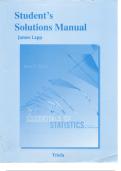 Essentials of Statistics &ndash; Solutions Manual &lpar;5th Edition&comma; Mario F&period; Triola & James Lapp&rpar; &vert; Complete Worked Solutions