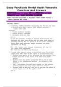 Enjoy Psychiatric Mental Health Varcarolis Questions And Answers 