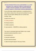 NUR 502 ADVANCED PATHO ACTUAL EXAM VERSION 1 & 2 LATEST  2025&sol;2026 ACTUAL EXAM WITH COMPLETE QUESTIONS AND  CORRECT DETAILED ANSWERS &lpar;100&percnt; VERIFIED ANSWERS&rpar;  &vert;ALREADY GRADED A&plus;&vert; &vert;&vert;PROFESSOR VERIFIED&vert;&vert; &vert;&vert;BRANDNEW&excl;&excl;&excl;&vert;&vert;