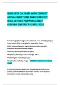 WGU D075 OA EXAM WITH CORRECT ACTUAL QUESTIONS AND CORRECTLY WELL DEFINED ANSWERS LATEST ALREADY GRADED A&plus; 2025 - 2026