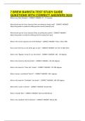 Brew Barista Test Study Guide &ndash; Questions with Correct Answers 2025