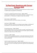 7A Pest Exam Questions with Correct Answers &ndash; 2025