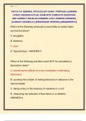 PSYCH 101 GENERAL PSYCHOLOGY EXAM 1 PORTAGE LEARNING  LATEST 2025&sol;2026 ACTUAL EXAM WITH COMPLETE QUESTIONS  AND CORRECT DETAILED ANSWERS &lpar;100&percnt; VERIFIED ANSWERS&rpar;  &vert;ALREADY GRADED A&plus;&vert; &vert;&vert;PROFESSOR VERIFIED&vert;&vert; &vert;&vert;BRANDNEW&excl;&excl;&excl;&vert;&vert; 