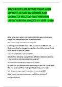 SSI ENRICHED AIR NITROX EXAM WITH CORRECT ACTUAL QUESTIONS AND CORRECTLY WELL DEFINED ANSWERS LATEST ALREADY GRADED A&plus; 2025 - 2026