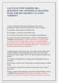 CACI EXAM WITH VERIFIED 200 &plus;  QUESTIONS AND ANSWERS&vert;&vert; GUARANTEED  PASS&vert;&vert; ALREADY GRADED A&plus; &vert;&vert; LATEST  VERSION&excl;&excl;&excl;
