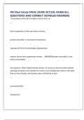 WV Real Estate FINAL EXAM ACTUAL EXAM ALL QUESTIONS AND CORRECT DETAILED ANSWERS