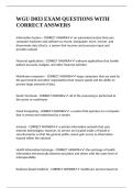 WGU D033 EXAM QUESTIONS WITH CORRECT ANSWERS 