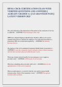 HFMA CRCR CERTIFICATION EXAM WITH  VERIFIED QUESTIONS AND ANSWERS &vert;&vert;  ALREADY GRADED A&plus; &vert;&vert; GUARANTEED PASS &vert;&vert;  LATEST VERSION 2025 