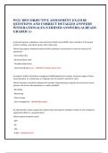 WGU D033 OBJECTIVE ASSESSMENT EXAM 80 QUESTIONS AND CORRECT DETAILED ANSWERS WITH RATIONALES &lpar;VERIFIED ANSWERS&rpar; ALREADY GRADED A&plus; 