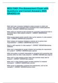 WGU D491 Pre-Assessment Exam with Questions and Correct Answers 2025 GRADED A&plus;&period;