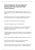General Appraiser Income Approach &lpar;McKissock&rpar; Exam Questions With Correct Answers 
