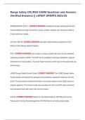 Range Safety OIC&sol;RSO EXAM Questions and Answers &lpar;Verified Answers&rpar; &vert;&vert; LATEST UPDATE 2025&sol;26