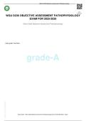 WGU D236 OBJECTIVE ASSESSMENT PATHOPHYSIOLOGY  EXAM STUDY GUIDE FOR 2025-2026