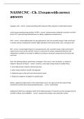 NASM CNC - Ch&period; 13 exam with correct answers
