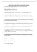 A&P2 TEST 3 UPDATED QUESTIONS AND ANSWERS