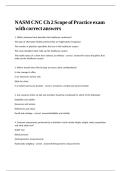 NASM CNC Ch 2 Scope of Practice exam with correct answers&period;