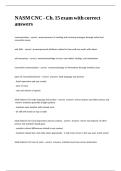 NASM CNC - Ch&period; 15 exam with correct answers&period;