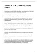 NASM CNC - Ch&period; 11 exam with correct answers&period;
