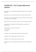 NASM CNC - Ch&period; 17 exam with correct answers