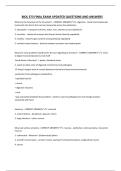 BIOL 373 FINAL EXAM UPDATED QUESTIONS AND ANSWERS