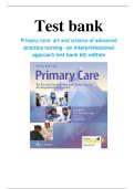 TEST BANK Primary Care The Art and Science of Advanced Practice Nursing &ndash; An Interprofessional Approach 6th Edition by Debera J&period; Dunphy&vert; Complete Chapters  1-82&vert;&vert; GRADED A&plus;