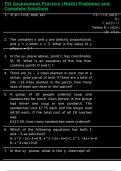 TSI Assessment Practice &lpar;Math&rpar; Problems and Complete Solutions