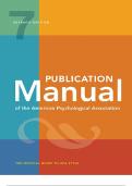 Publication Manual of the American Psychological Association&colon; 7th Edition&comma; Official Seventh Edition by American Psychological Association 2024 Updated