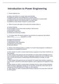  Introduction to Power Engineering exam questions and correct answers &comma;distinction guaranteed&period;