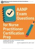 AANP Exam Questions for Nurse Practitioner Certification Prep