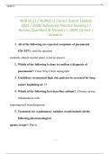 NUR 6111 &sol; NUR6111 Exam2 &lpar;Latest Update 2025 &sol; 2026&rpar; Advanced Practice Nursing I &vert; Review Questions & Answers &vert; 100&percnt; Correct &vert; Grade A&period;