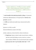 Exam2&colon; NUR 6111 &sol; NUR6111 &lpar;Latest Update 2025 &sol; 2026&rpar; Advanced Practice Nursing I &vert; Review Questions & Answers &vert; 100&percnt; Correct &vert; Grade A&period;
