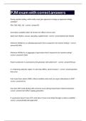 PJM exam with correct answers&period;