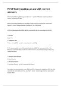 PJM Test Questions exam with correct answers&period;