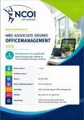 NCOI geslaagde moduleopdracht HBO Associate Degree Officemanagement - Management en Organisatie 2026