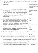 Fire Life and Safety Educator 1&2 Questions And Answers For A&plus; Score